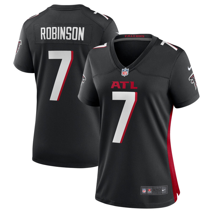 Bijan Robinson Atlanta Falcons Women's 2023 NFL Draft First Round Pick Game Jersey - Black