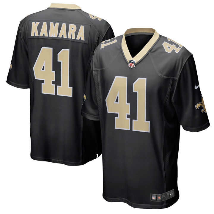 Men's Alvin Kamara New Orleans Saints Game Player Jersey - Black