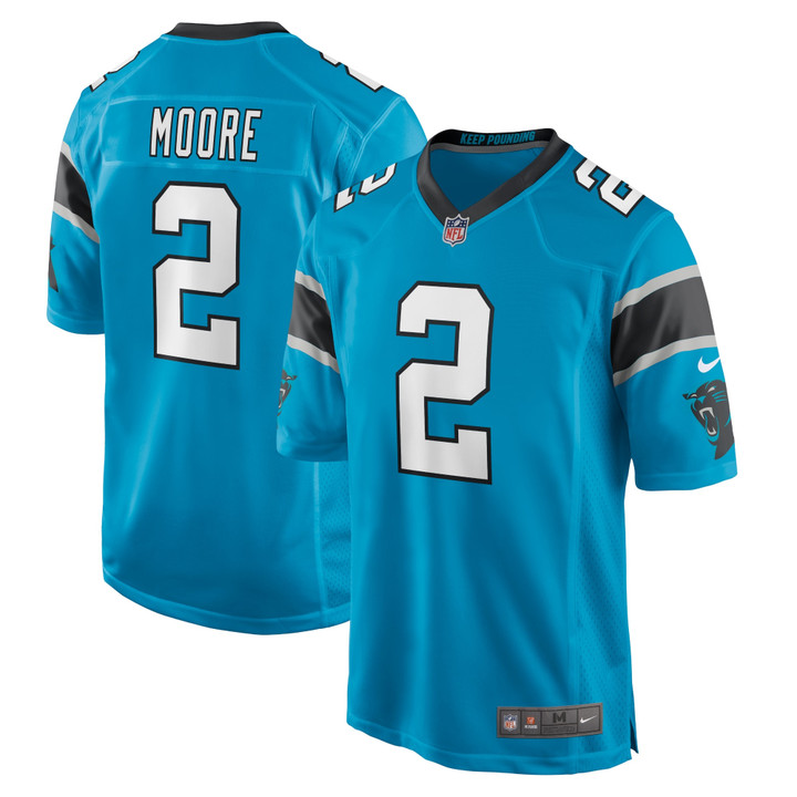 Men's D.J. Moore Carolina Panthers Game Jersey - Blue