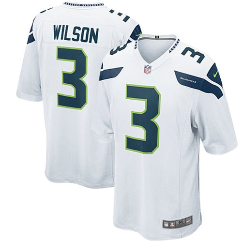 Russell Wilson Seattle Seahawks Youth Game Jersey - White