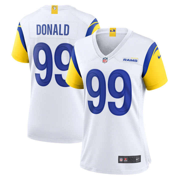Aaron Donald Los Angeles Rams Women's Alternate Player Game Jersey - White