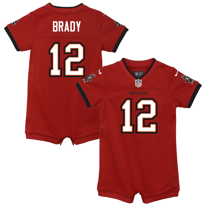 Men's Tom Brady Tampa Bay Buccaneers Newborn &amp; Infant Game Romper Jersey - Red