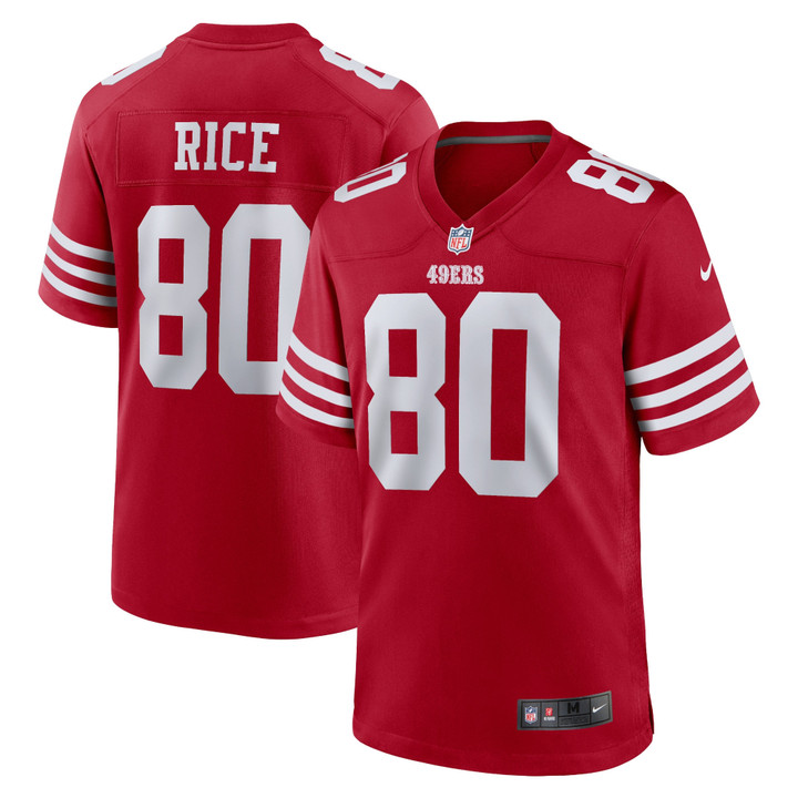Men's Jerry Rice San Francisco 49ers Retired Team Player Game Jersey - Scarlet