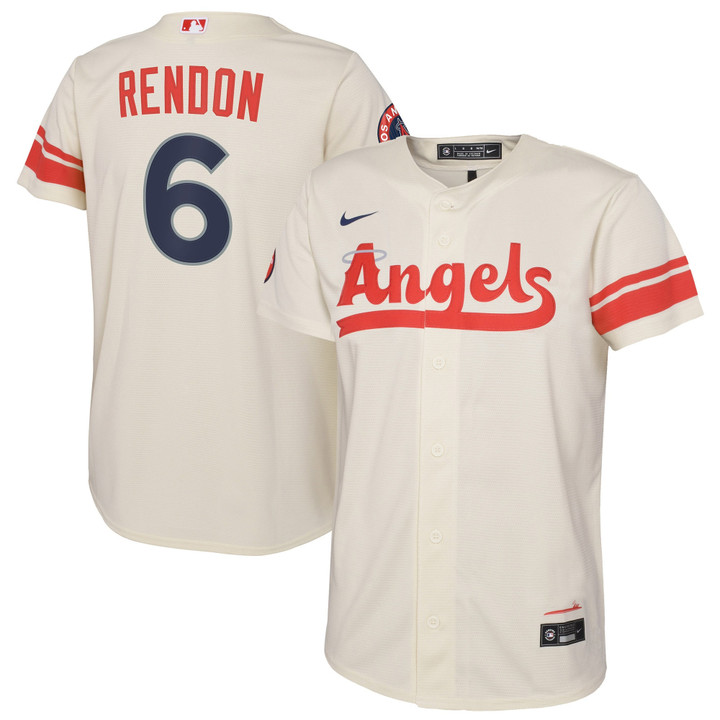 Anthony Rendon Los Angeles Angels Youth 2022 City Connect Replica Player Jersey - Cream
