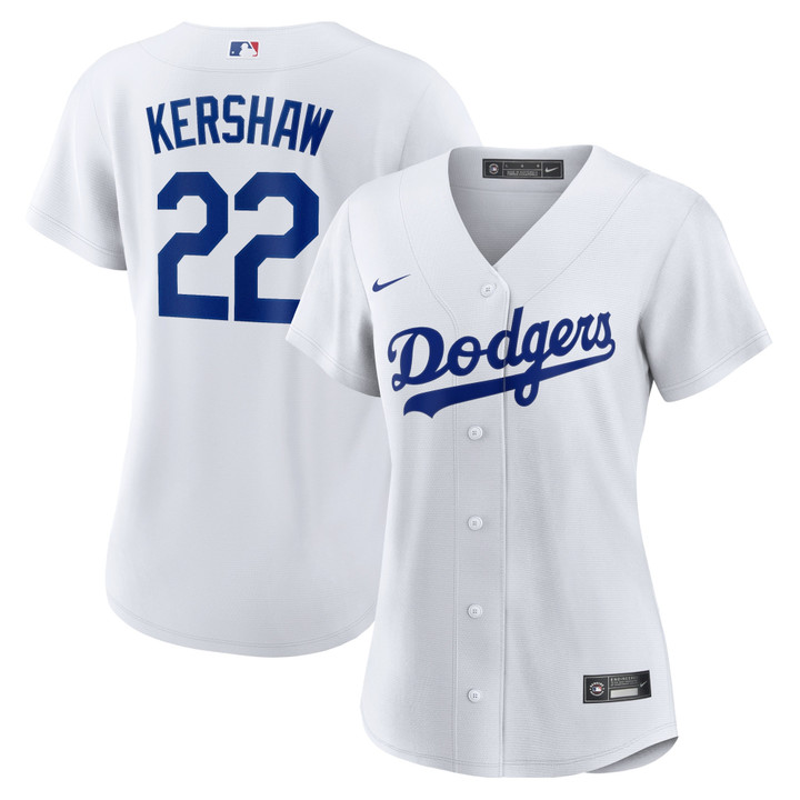 Clayton Kershaw Los Angeles Dodgers Women's Home Replica Player Jersey - White