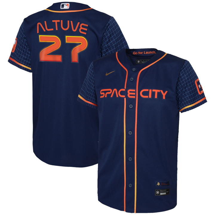Jose Altuve Houston Astros Youth 2022 City Connect Replica Player Jersey - Navy