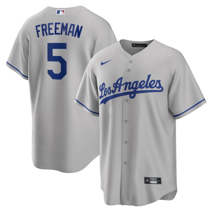 Men's Freddie Freeman Los Angeles Dodgers Road Replica Player Jersey - Gray