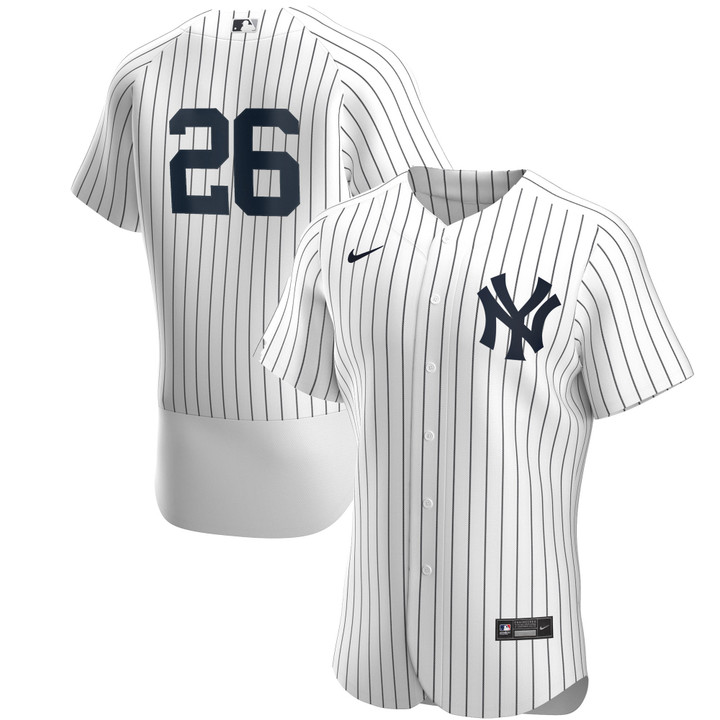 Men's DJ LeMahieu New York Yankees Home Authentic Player Jersey - White/Navy