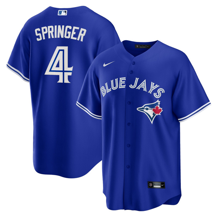 Men's George Springer Toronto Blue Jays Alternate Replica Player Jersey - Royal