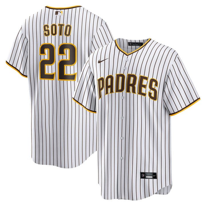Men's Juan Soto San Diego Padres Home Replica Player Jersey - White/Brown