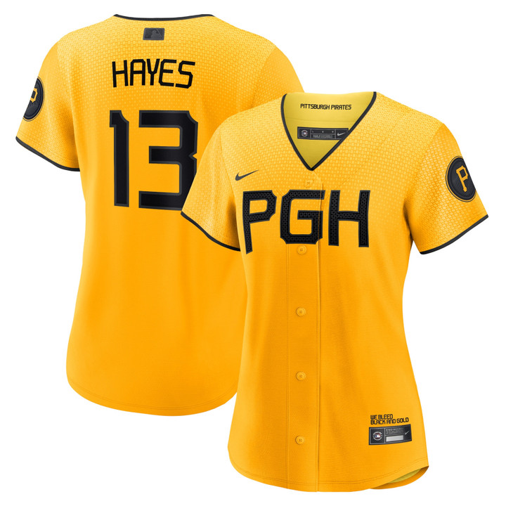 Ke'Bryan Hayes Pittsburgh Pirates Women's 2023 City Connect Replica Player Jersey - Gold