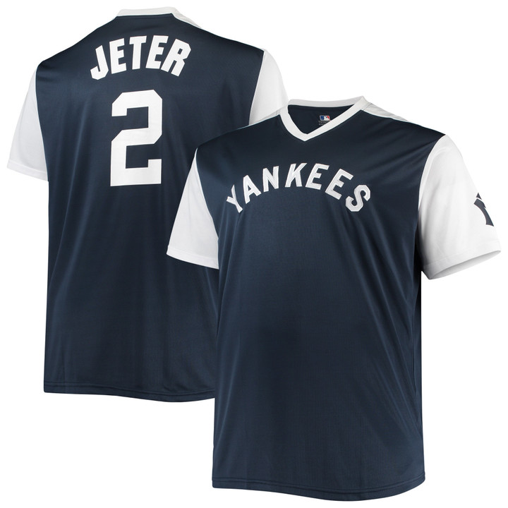 Men's Derek Jeter New York Yankees Cooperstown Collection Replica Player Jersey - Navy/White