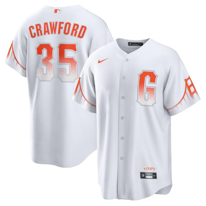 Men's Brandon Crawford San Francisco Giants City Connect Replica Player Jersey - White