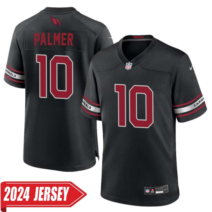 Carson Palmer No 10 Men's Black Arizona Cardinals Alternate 2024 Game Jersey