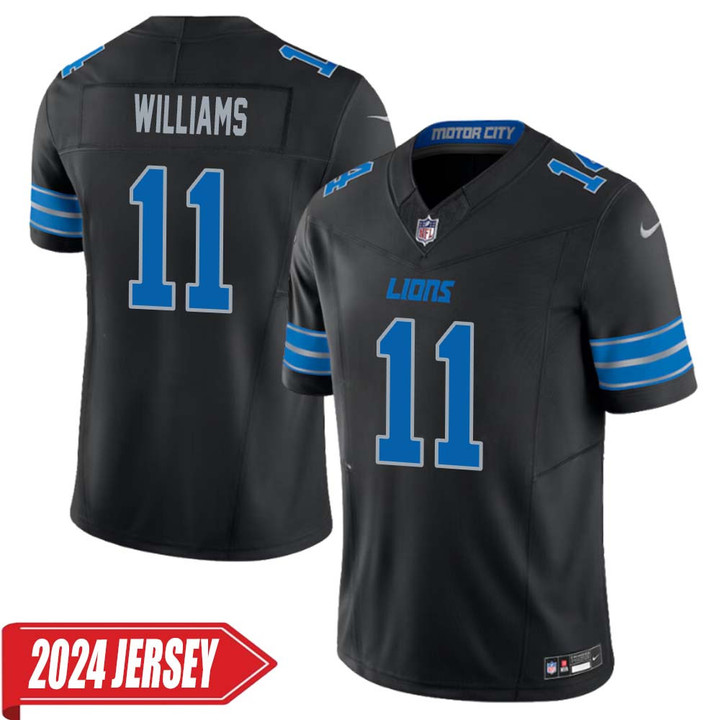 Roy Williams No 11 Men's Detroit Lions 2nd Alternate Vapor F.U.S.E. Limited 2024 Jersey – Black