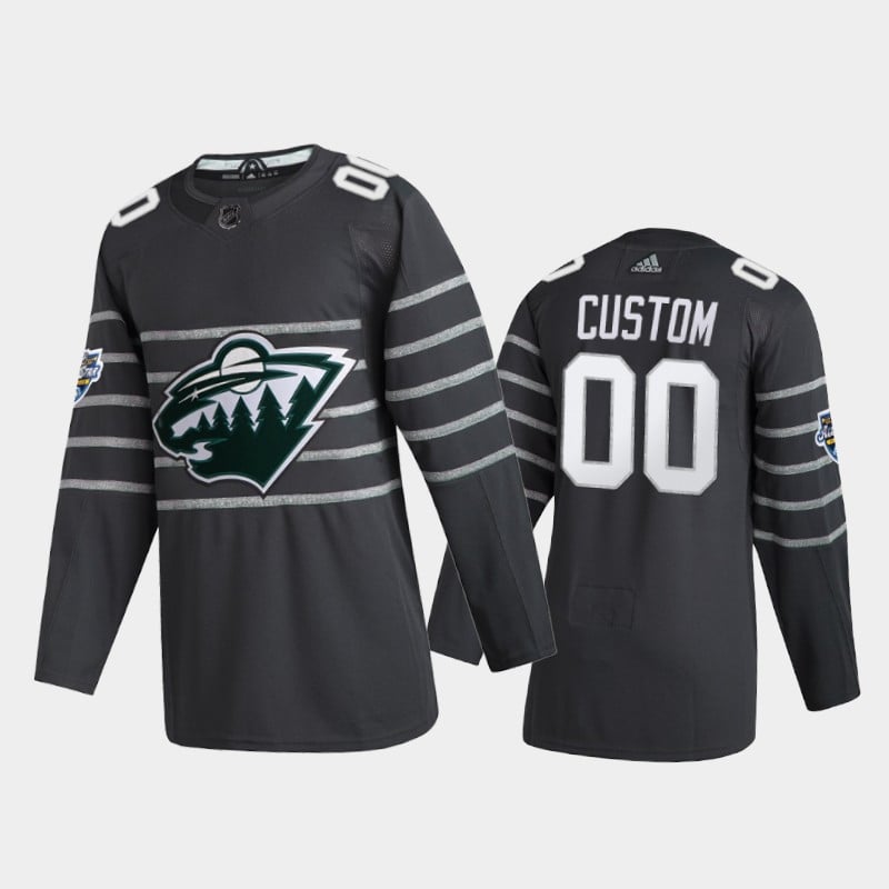 New Custom Minnesota Wild Jersey Name And Number 2022-23 Green