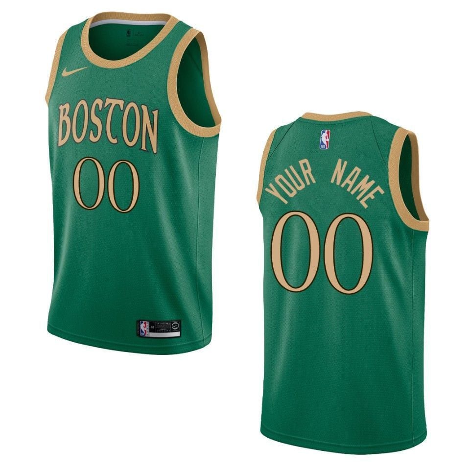 Men's Boston Celtics Custom #00 Reload Hardwood Classics Black Jersey -  Wairaiders