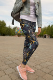 3D All Over Print Mushrooms and leaves of forest trees Legging DC Fashion - Amaze Style™-Apparel