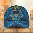 Fishing skull Reaper Fishing hat 3D design print Cap