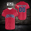 Personalized Name and Number Christian Jesus 3D Printed Design Apparel Men and Women