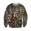 Beautiful Deer Huntaholic Camouflage in Forest - 3D All Over Printed Style for Men and Women