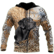 Duck Hunting Black Labrador Retriever 3D All Over Printed Shirts for Men and Women