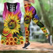Jesus Christ Flowers God say you are 3D Printed Combo Legging and Tanktop for Women