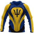 Barbados Flag Hoodie Cannon Style - Amaze Style™-Apparel