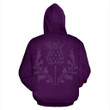 Scotland Hoodie, Purple Thistle All Over Print Zip Up Hoodie NNK022917 - Amaze Style™-ALL OVER PRINT ZIP HOODIES (P)