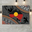 Aboriginal dots Zip pattern Poster 