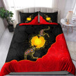  Aboriginal Flag Kangaroo Sunset Glow D Design Bedding Set