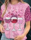  WINE - Wear Pink - Breast Cancer Awareness Tshirt