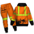  Tmarctee Personalized Trucker Safety Not For The Weak Combo Hoodie + Sweatpant TR .C