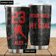  Hockey Stainless Steel Tumbler Personalized Custom Number