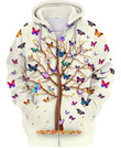  Hippie Tree Of Colorful Butterfly Unisex Shirts