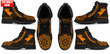  Personalized Name D Orange Bull Riding Boots