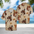  Bull Riding Tropical Hawaii Shirt Cowboy