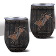  Personalized Name Rodeo Wine Tumbler Team Roping