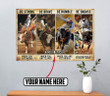  Personalized Name Bull Riding Poster