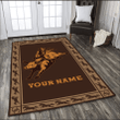  Personalized Name Bull Riding D Rug Rodeo Pattern
