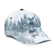  Personalized Name White Deer Hunting Classic Cap