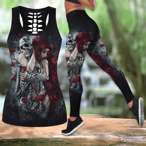 Death Girl Love Skull tanktop & legging outfit for women ML010601