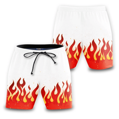 Kyojuro Fire Beach Shorts
