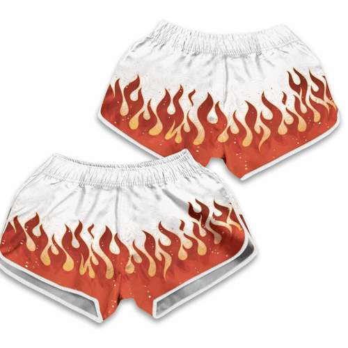 Kyojuro Fire Women Beach Shorts