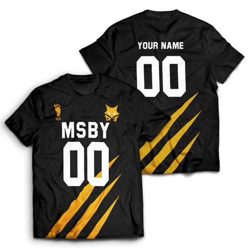 Personalized MSBY Black Jackals Unisex T-Shirt