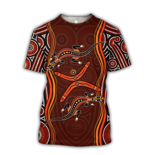 Aboriginal Naidoc Week Heal the Lizard D print summer shirts