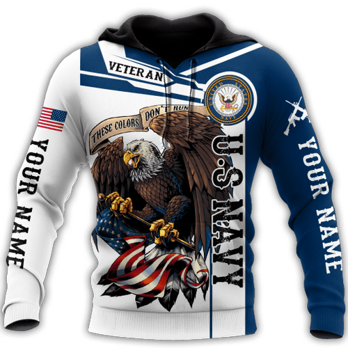  Custom name US Navy Veteran d printed shirts Proud Military