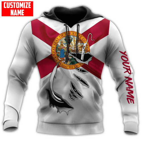  Custom name Hook fishing FL Florida Flag shirts Fishing State