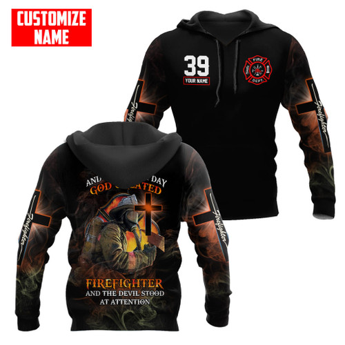  Customize Name And Number Firefighter Unisex Shirts