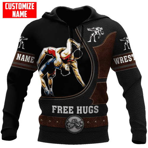  Personalized Wrestling Free Hugs Shirts NHAN